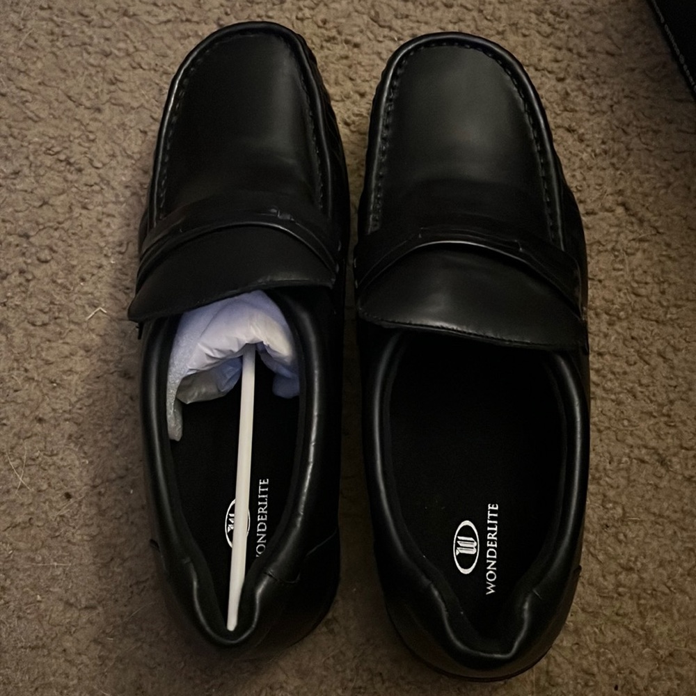 black Watson leather dress shoes